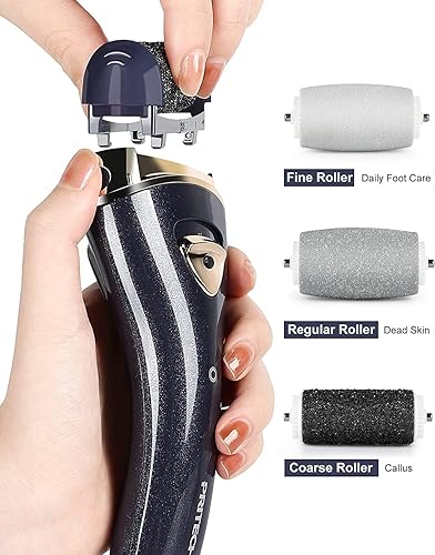 Vista 16 de Removedores eléctricos de callos para pies, recargables, herramientas electrónicas portátiles de pedicura, kit de eliminación de callos eléctricos