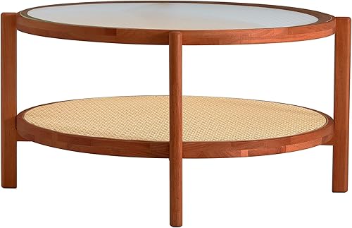 Miniatura 26 de Pvillez Mesa de centro de cristal, moderna mesa de café de 35.43 pulgadas, mesa de té con parte superior de vidrio templado, patas de acero Estilo-8