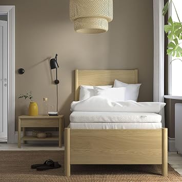 Single bed pad, white, 90x200 cm