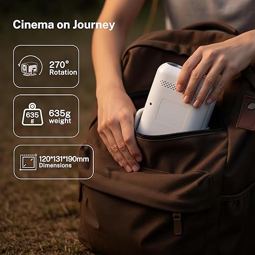 Miniatura 10 de [Calibración visual FHD/AI nativa 1080P] Proyector inteligente con Dolby Audio, compatibilidad con 600 ANSI 4K, enfoque automático AI y Keystone,