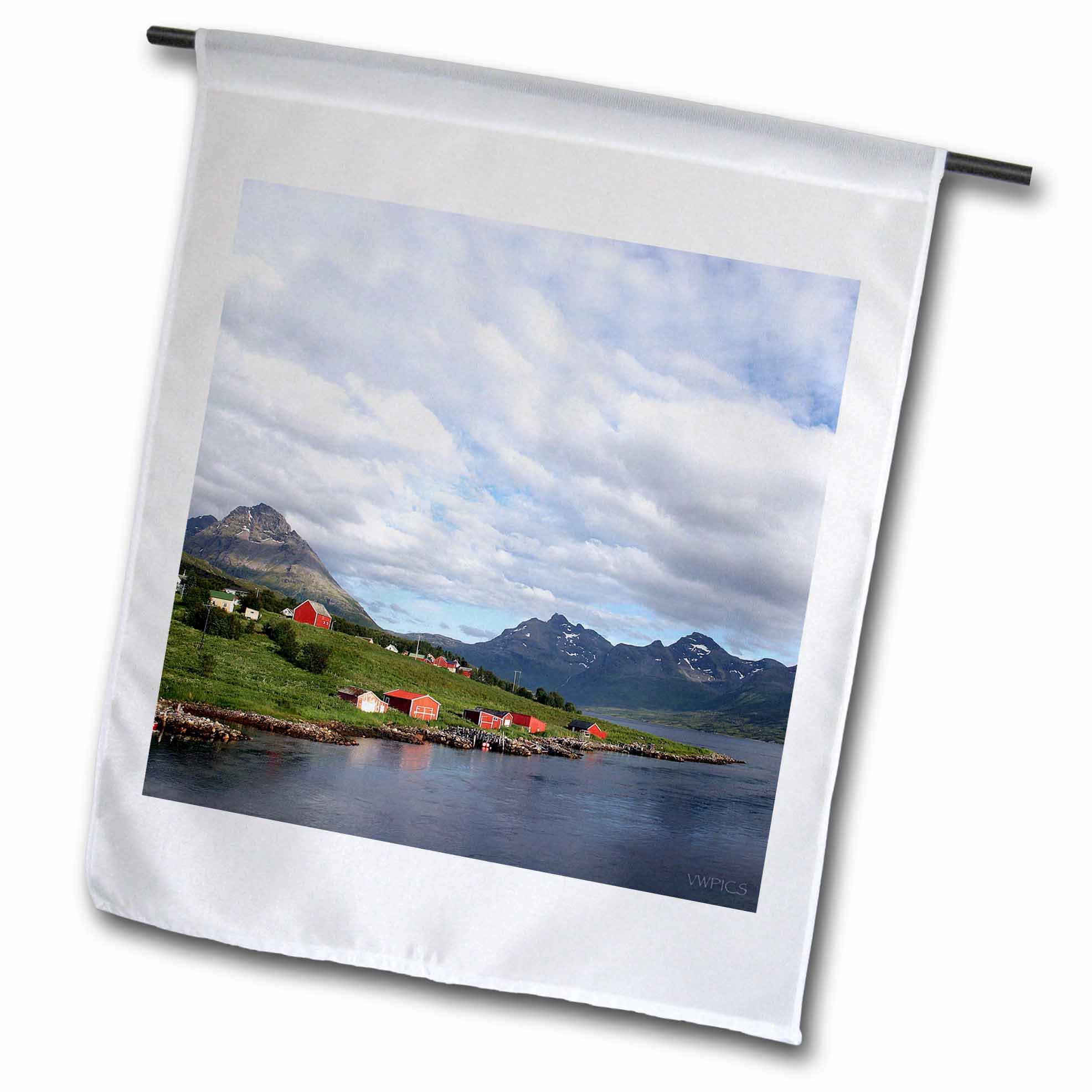 3dRose 'I Love Norway' Gartenflagge – 30x45 Cm, Aus Polyester, Einseitig Bedruckt, Für Mast Oder Wand