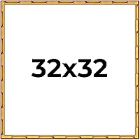 Vista 151 de Poster Palooza Marco de madera maciza de bambú dorado de 12 x 8 pulgadas con acrílico UV, respaldo de tablero de espuma y accesorios para colgar