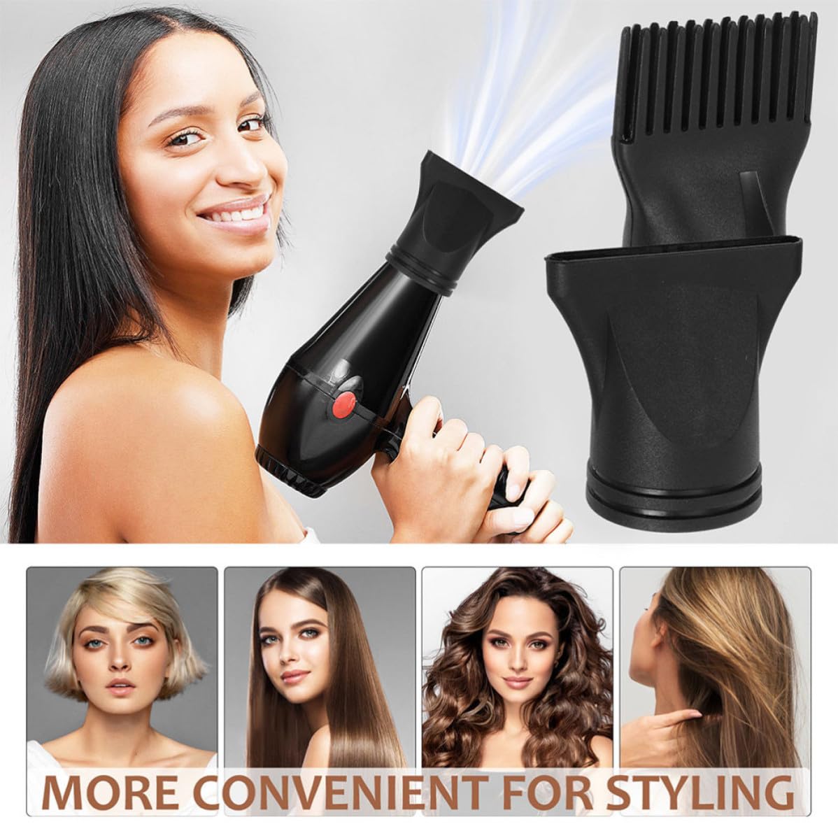 CHILDWEET Universal for Hair Styling and Drying 4pcs Hair Dryer Diffuser Attachments for Salon and Home Use