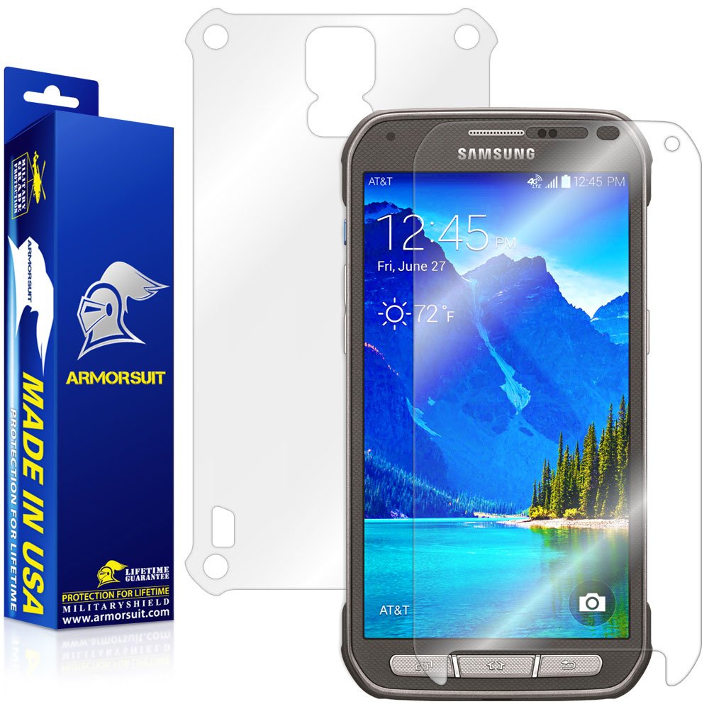 ArmorSuit MilitaryShield Full Body Skin Film + Screen Protector for Samsung Galaxy S5 Active - Anti-Bubble HD Clear Film