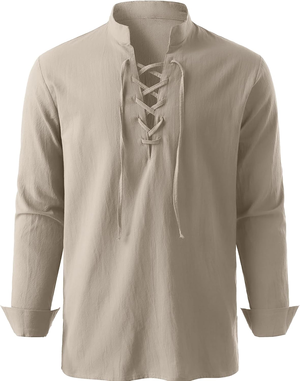Mens Pirate Viking Renaissance Costume Shirt 100% Cotton image 2