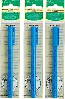 Clover 516 Water Soluble Thick Marker Pen SET OF THREE!
