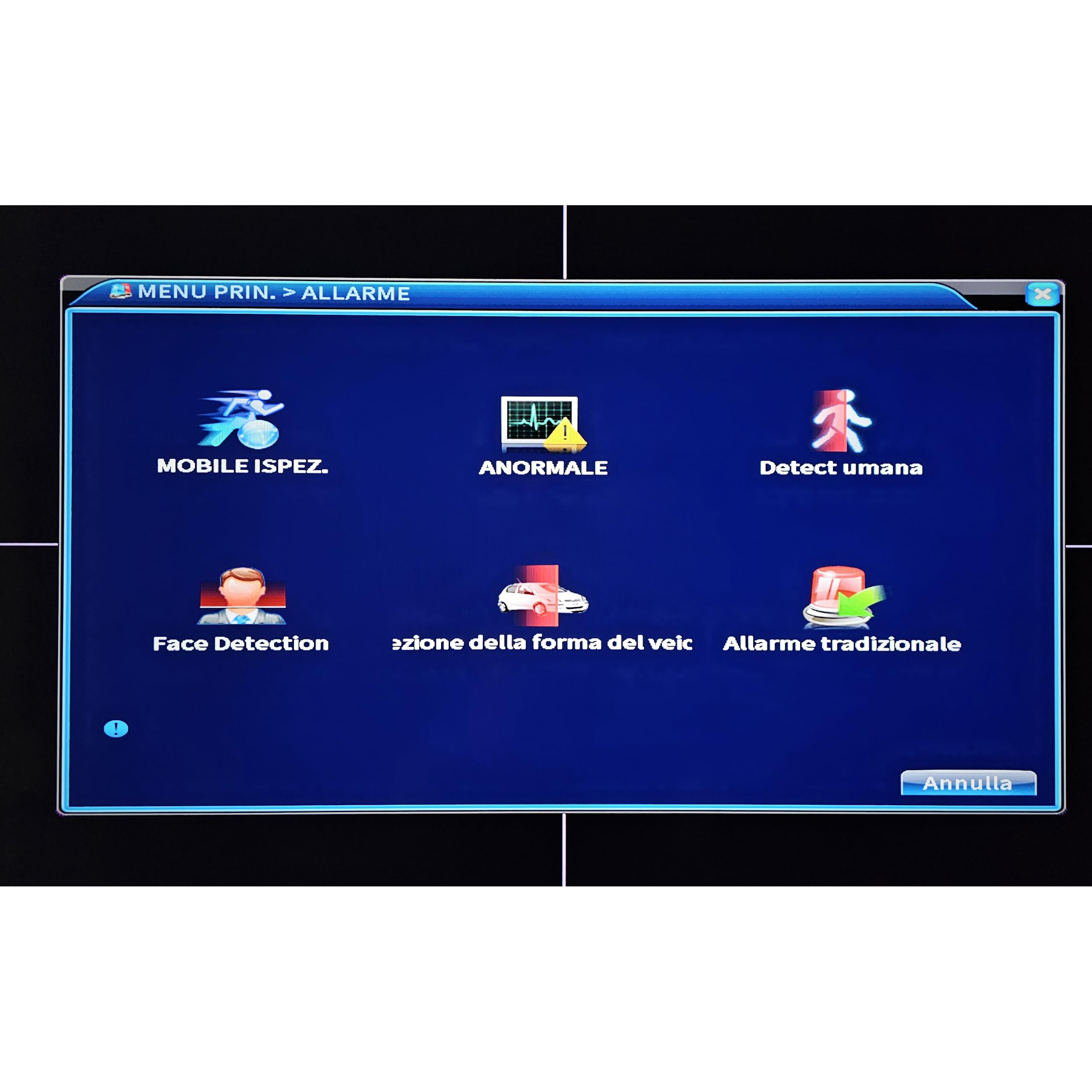 Videoüberwachungs-Set, 4 Kanäle, für den Außenbereich, 5 Megapixel, Lite GSS Pro, kabelgebundenes System BNC XVR Hybrid IA (Menschenerkennung), HDMI-Ausgang 2K, Audio auf Koaxial TVI (ohne Festplatte)