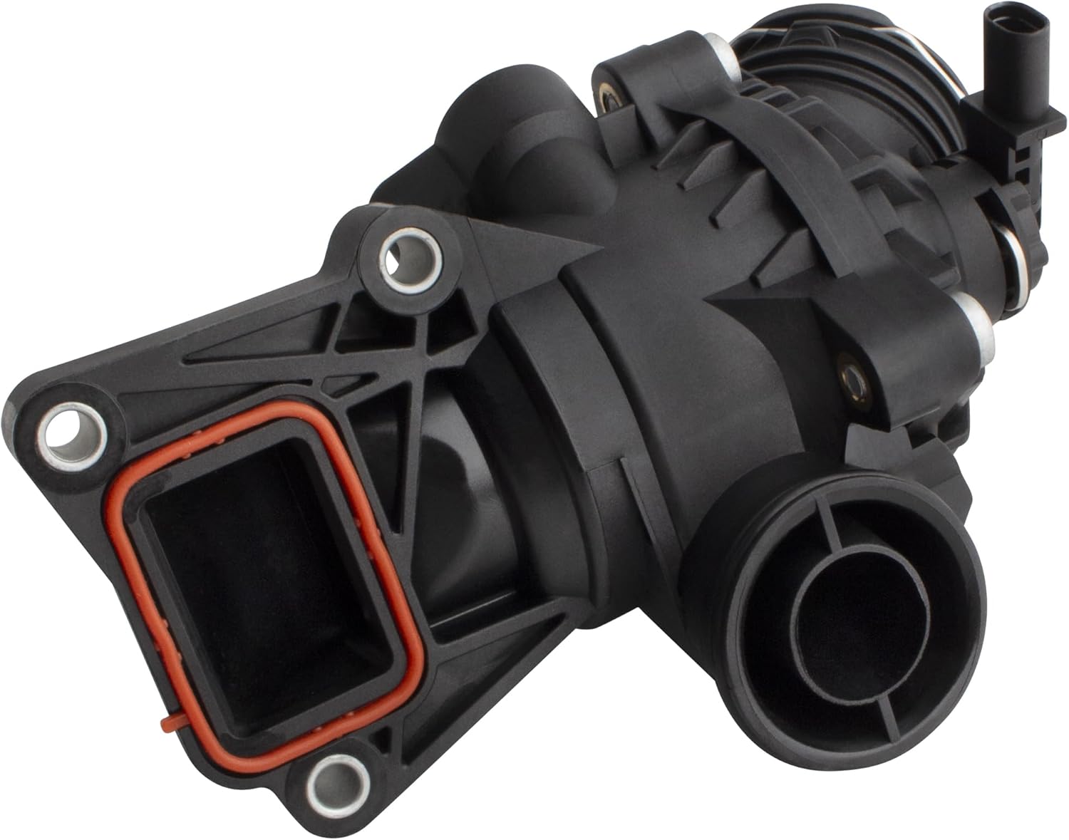 BOXI 902-5844 Engine Coolant Thermostat Housing Assembly Fits for Mercedes-Benz C300 C350 CLS400 E300 E350 E400 GLE350 GLK350 ML350 R350 SLK350 V6 3.5L / 2762000115