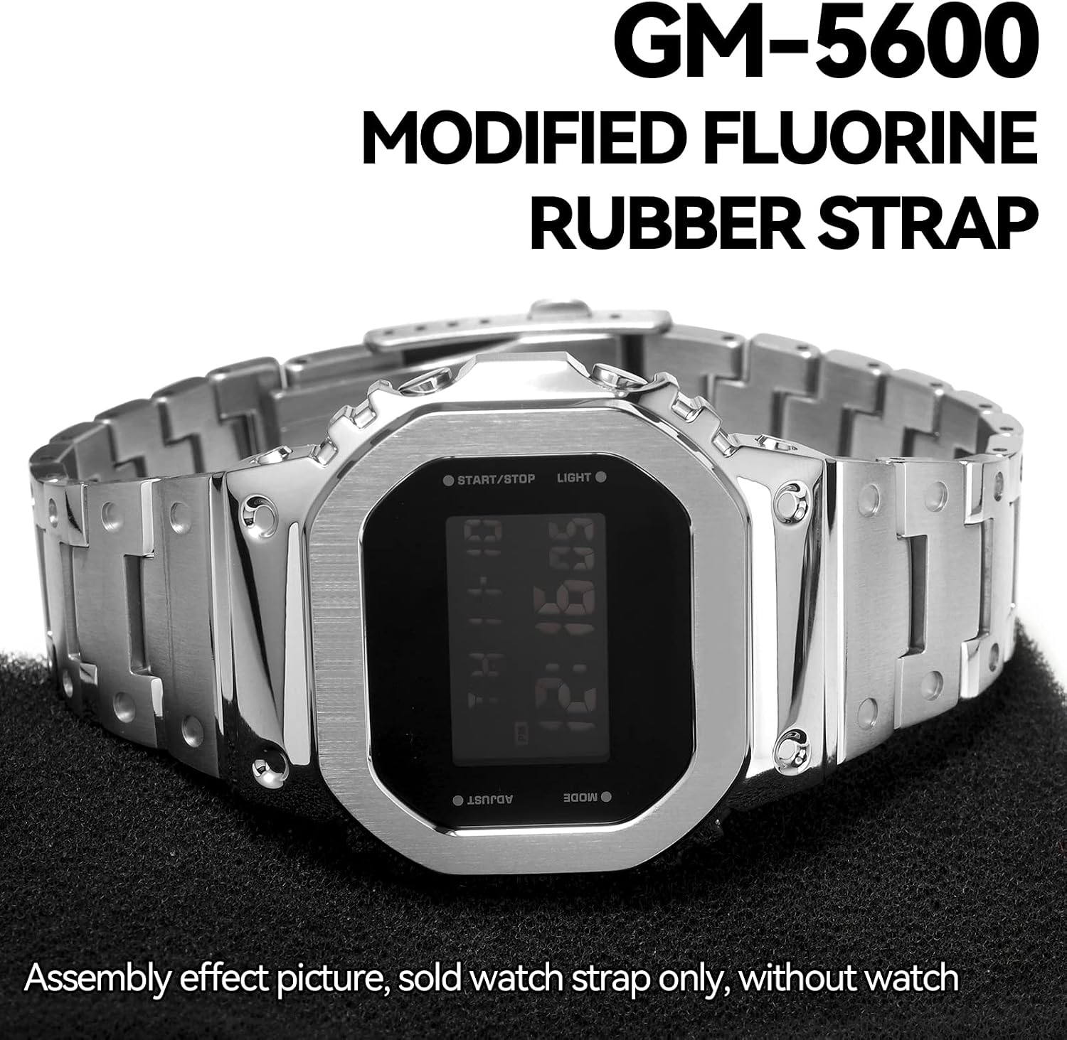 Quick-release Strap Replacement Metal Watch Band Compatible With Casio For G-SHOCK GM5600 GM-5600B Stainless Steel Watchband