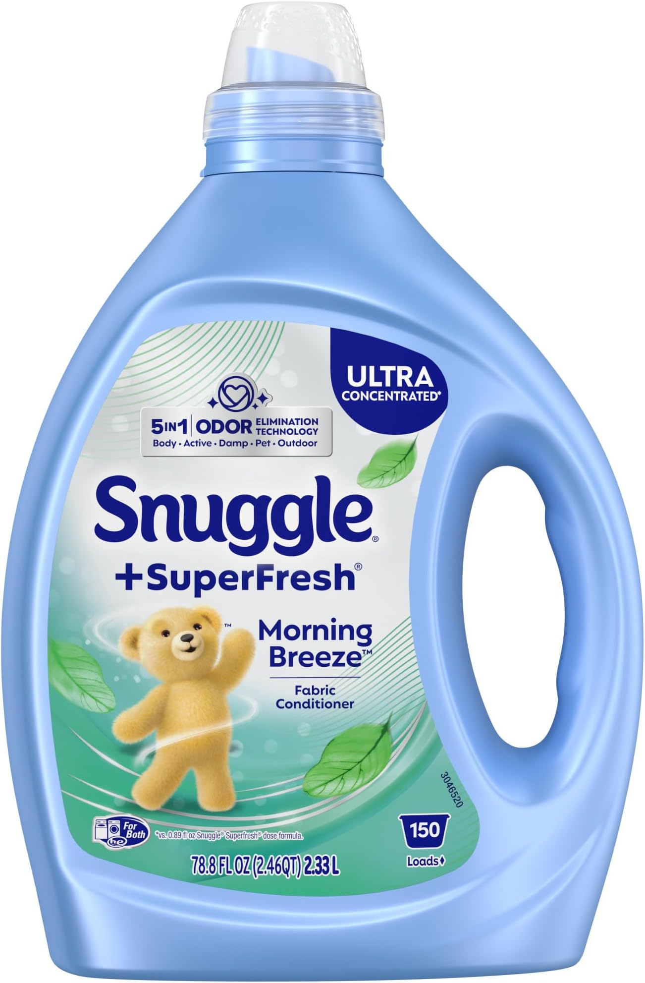 Liquid Fabric Softener, SuperFresh Spring Burst, Eliminates Tough Odors, 150 Loads