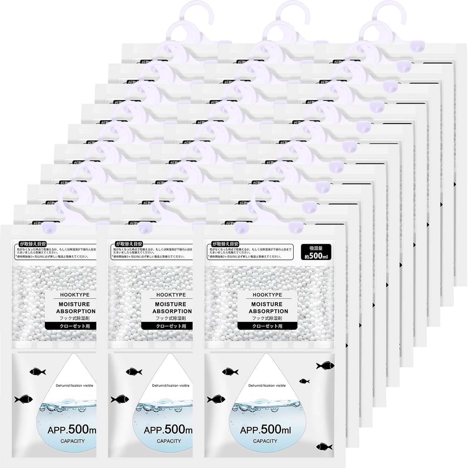 Kit de 30 Bolsa Desecante Higroscópica Para Colgar