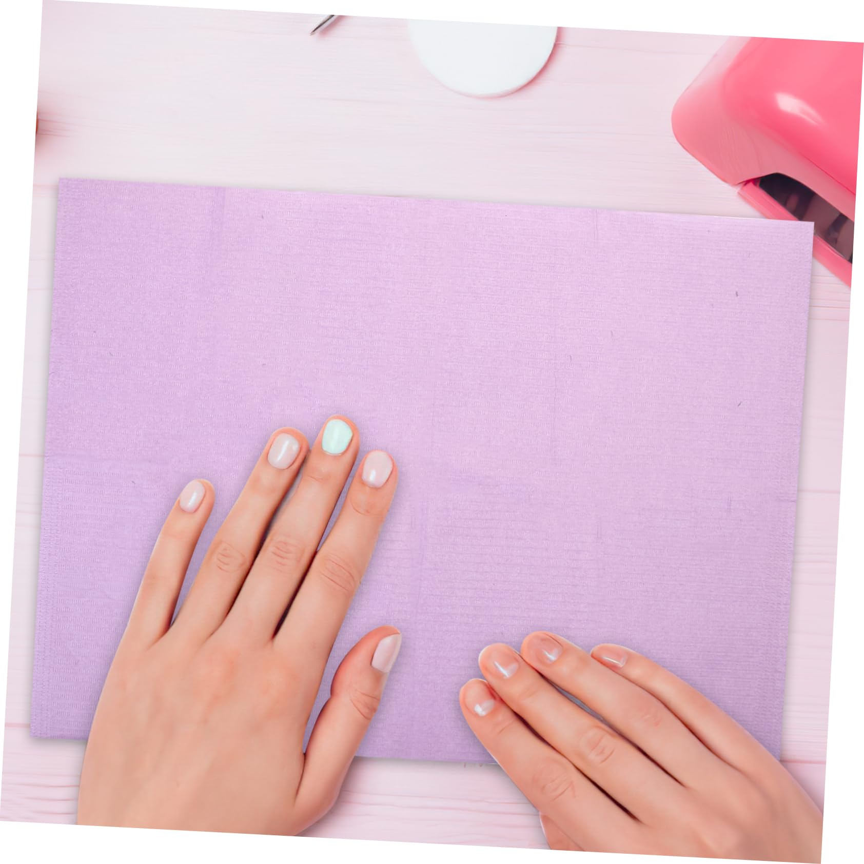 CALLARON 125fogli Salviette Manicure Monouso Telo Protettivo Assorbente Per Tavolo Unghie Mantiene Piano Di Lavoro Pulito e Asciutto Per Saloni e Uso Domestico
