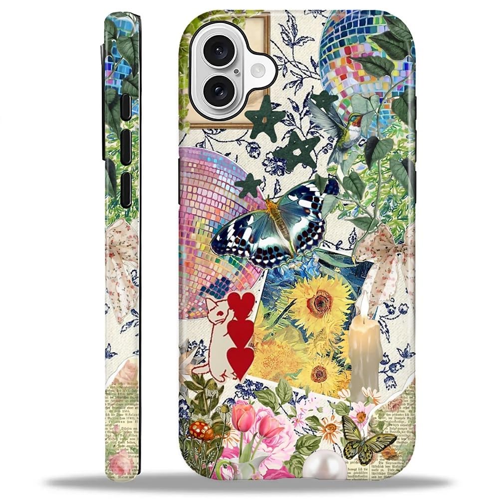 Flivro Magnetic Case for iPhone 16, Compatible with Magsafe,PC Hard Shell & Silicone Inner Bumper,Shockproof Full-Body Cover Slim Fit for iPhone 16