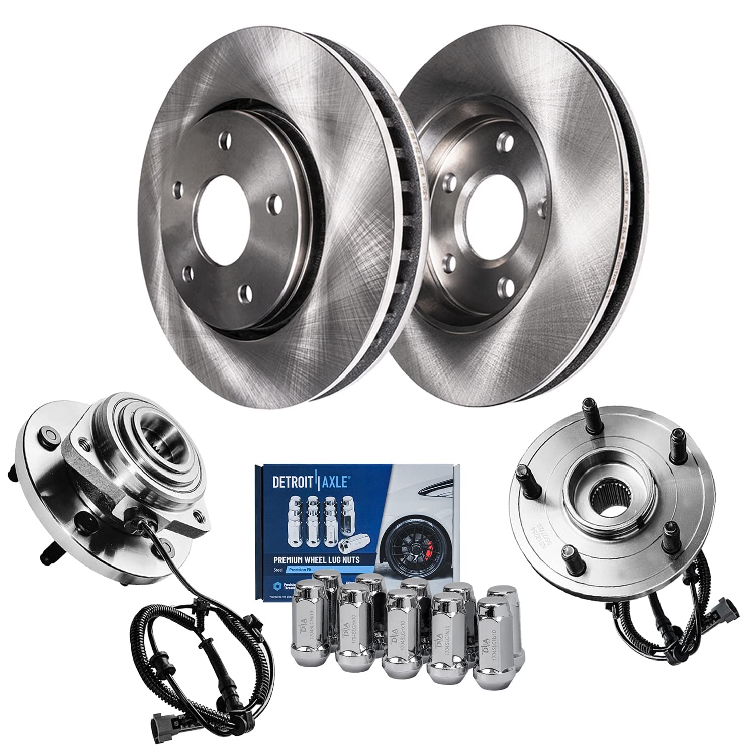 Detroit Axle - Front Brake Kit for 2005-2010 Jeep Grand Cherokee