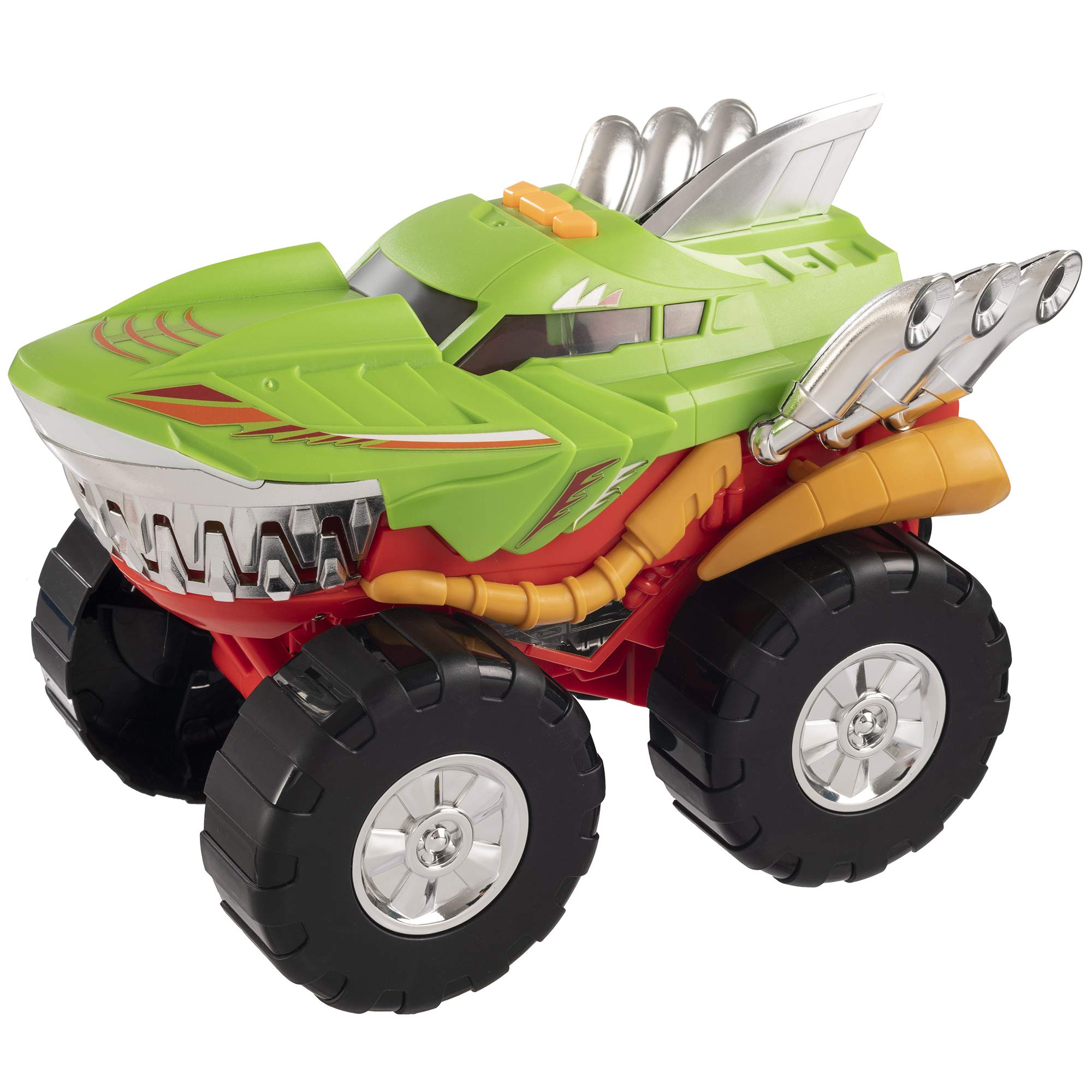 Teamsterz Sun-Hti-Tmz-Motorize Köpek Balığı Araba M.Moverz Robo Shark 24 Cm, Ses/Işık 2R