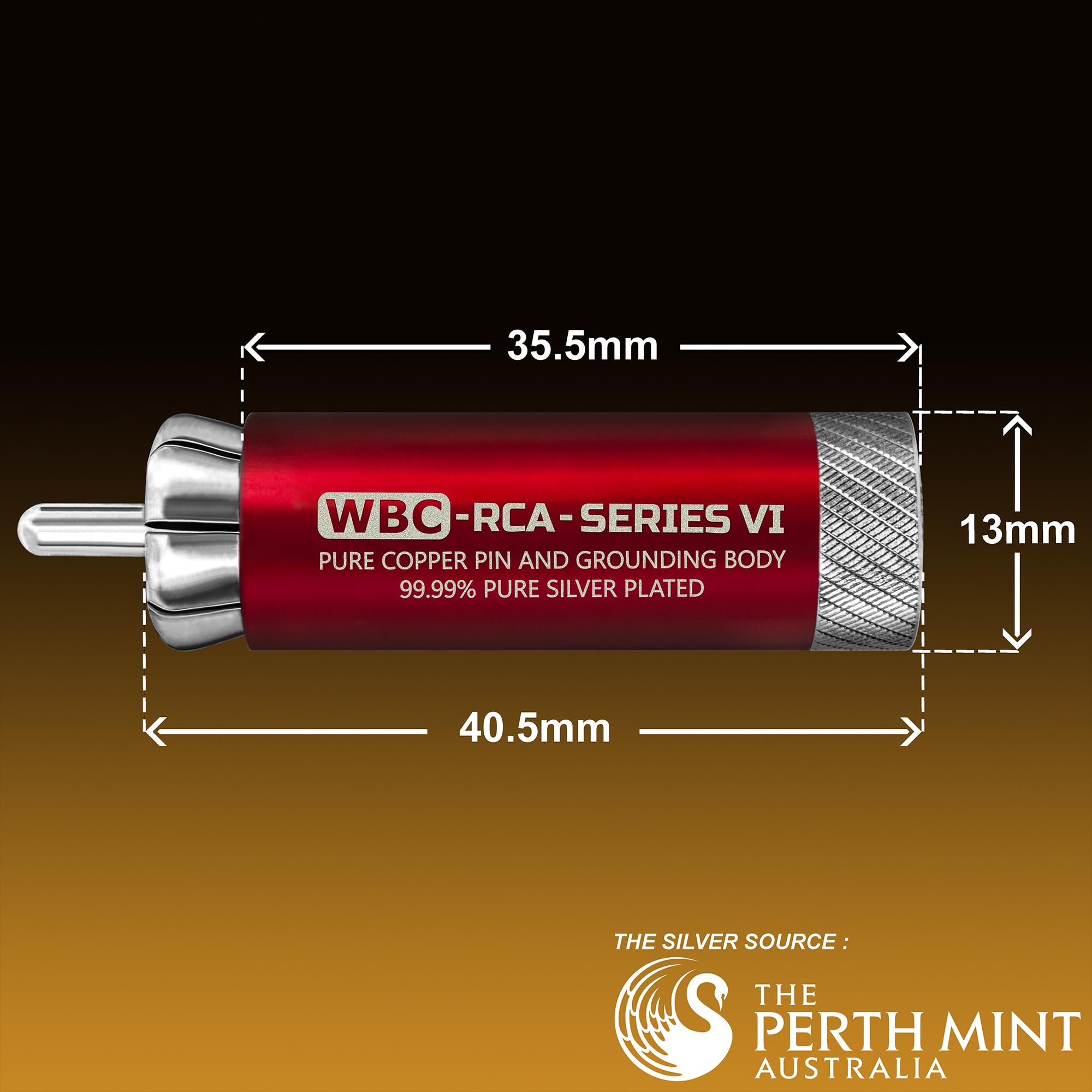 WORLDS BEST CABLES 3 pies Ultimate – 18 AWG – OFC ultra puro – Capacitancia ultra baja (13pF/ft) – Par de cables RCA para audiófilos premium con conectores RCA de cobre puro chapados en plata y