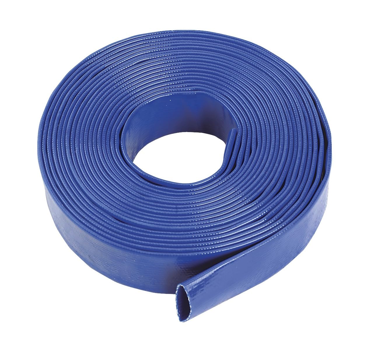 Camthorne Blue Layflat Discharge Hose Pipe 76Mm Diameter - Pvc Textile Reinforced Pumping Irrigation (20 Metres)