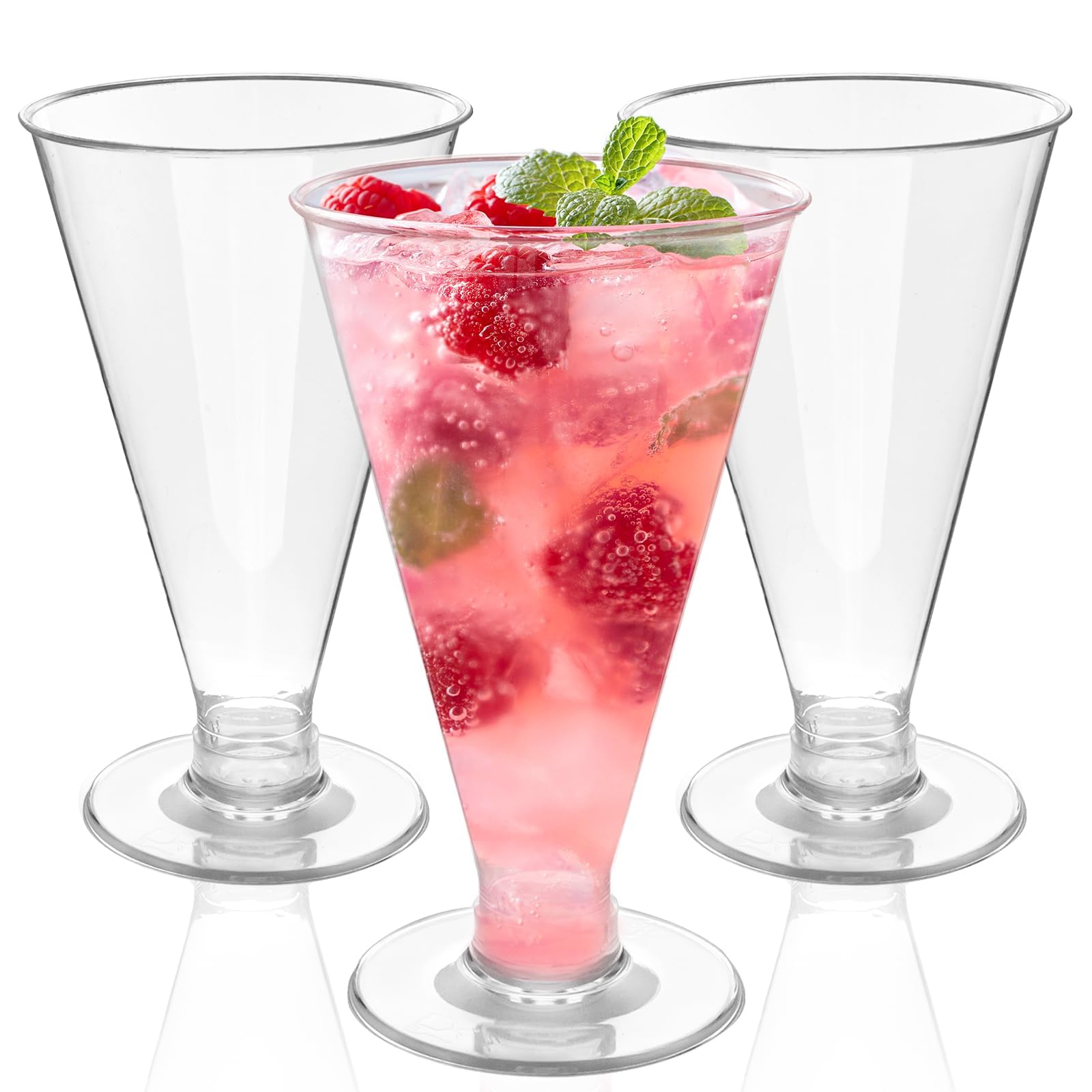 Amazon.com | Zezzxu 40 PCS Plastic Martini Glasses Disposable