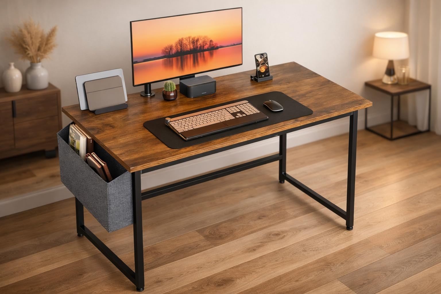 SPHENI Office Computer Table for Home/Writing Desk for Office/Folding Table for School/Folding Study Table/Work from Home Multipurpose (Wood New)-image-38