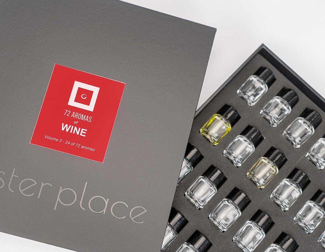 72 Wine Aromas - TASTERPLACE AROMA SET - English – for Sommeliers – for Wine Lovers – Tasting Tool
