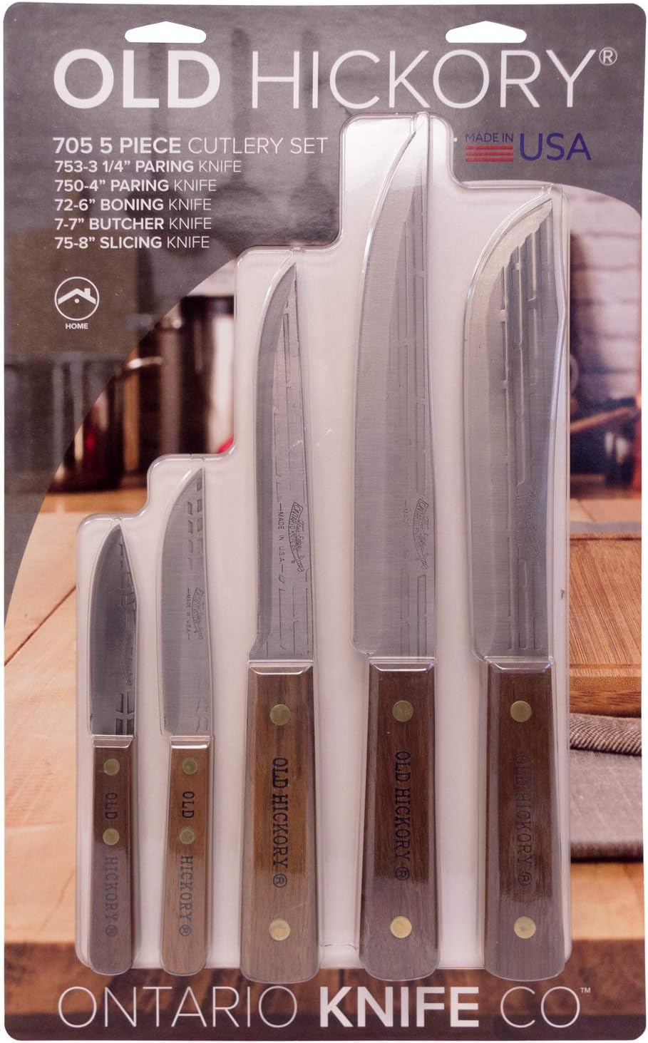 Old Hickory 705 Old Hickory Kitchen Knife 5 piece Set