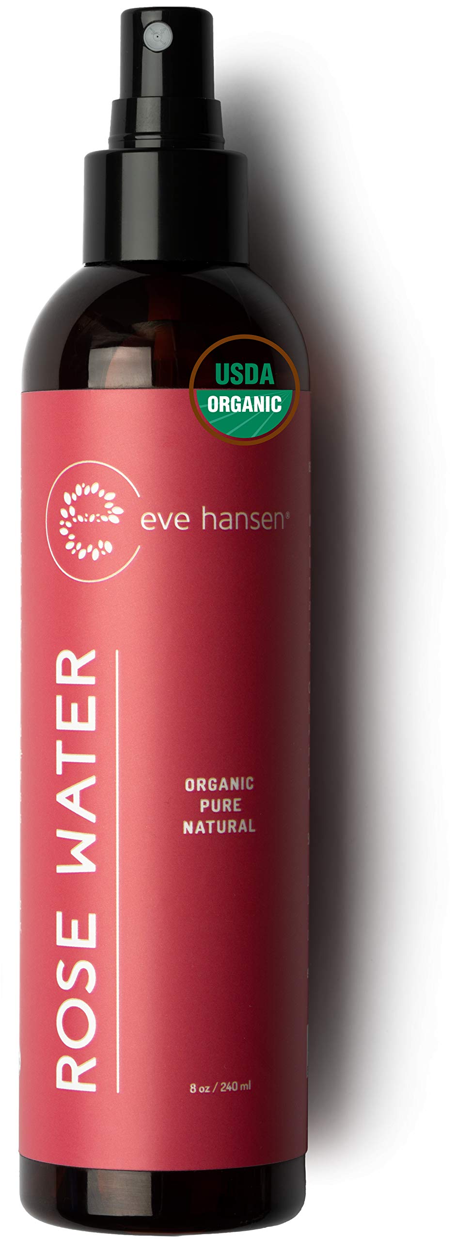 Eve Hansen Organic Rose Water Spray for Face Huge 8 oz Moroccan