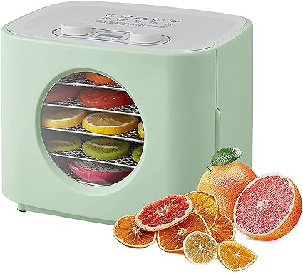 Maharaj Mall 5 Tray Mini Electric Food Dehydrator Fruit Dryer for Dried Fruit Vegetables Meat Jerky & Other Healthy Snacks Heats up to 80?C