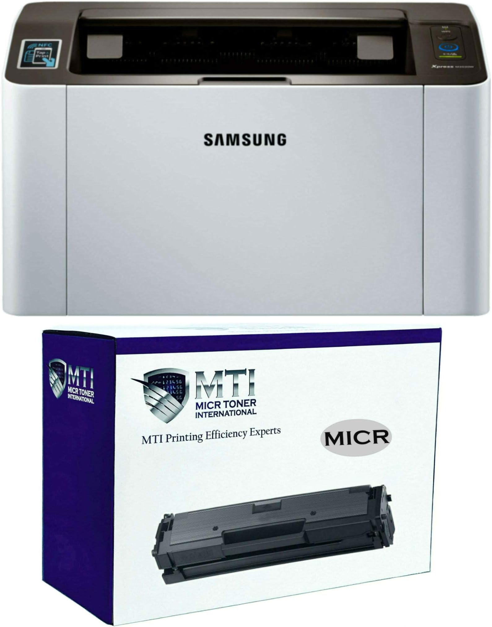 MICR Toner International Xpress M2020w Laser Check Printer Bundle with Compatible Samsung D111S MICR Toner Cartridge