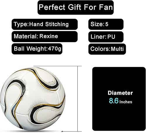 Miniatura 2 de Copa del Mundo 2006 - Réplica del balón de fútbol de 2006, icónica pelota de partido de Alemania, perfecta para jugar, coleccionistas y un gran