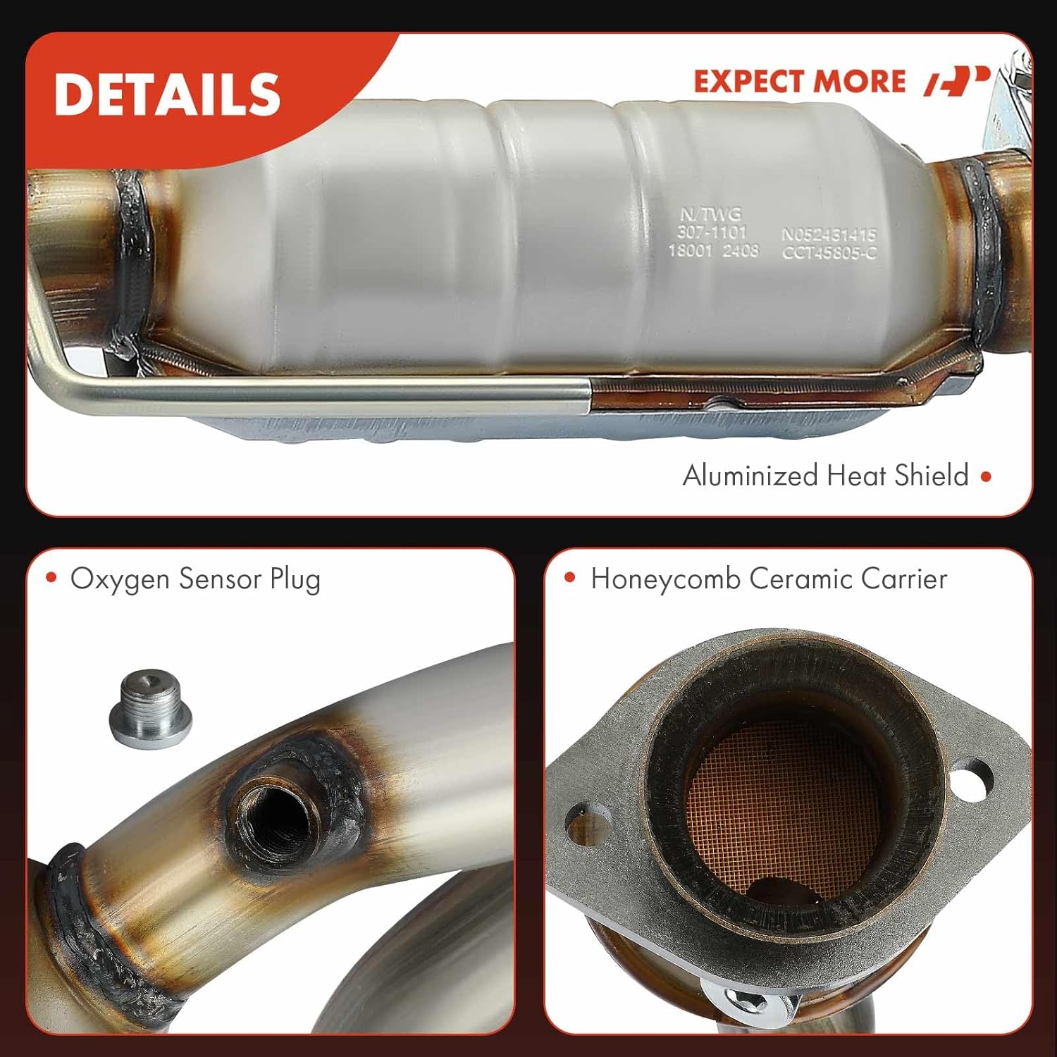 A-Premium Catalytic Converter Direct-Fit Compatible with Dodge Dakota 2000 2001 2002 2003 4.7L, 4WD, E.P.A. Compliant