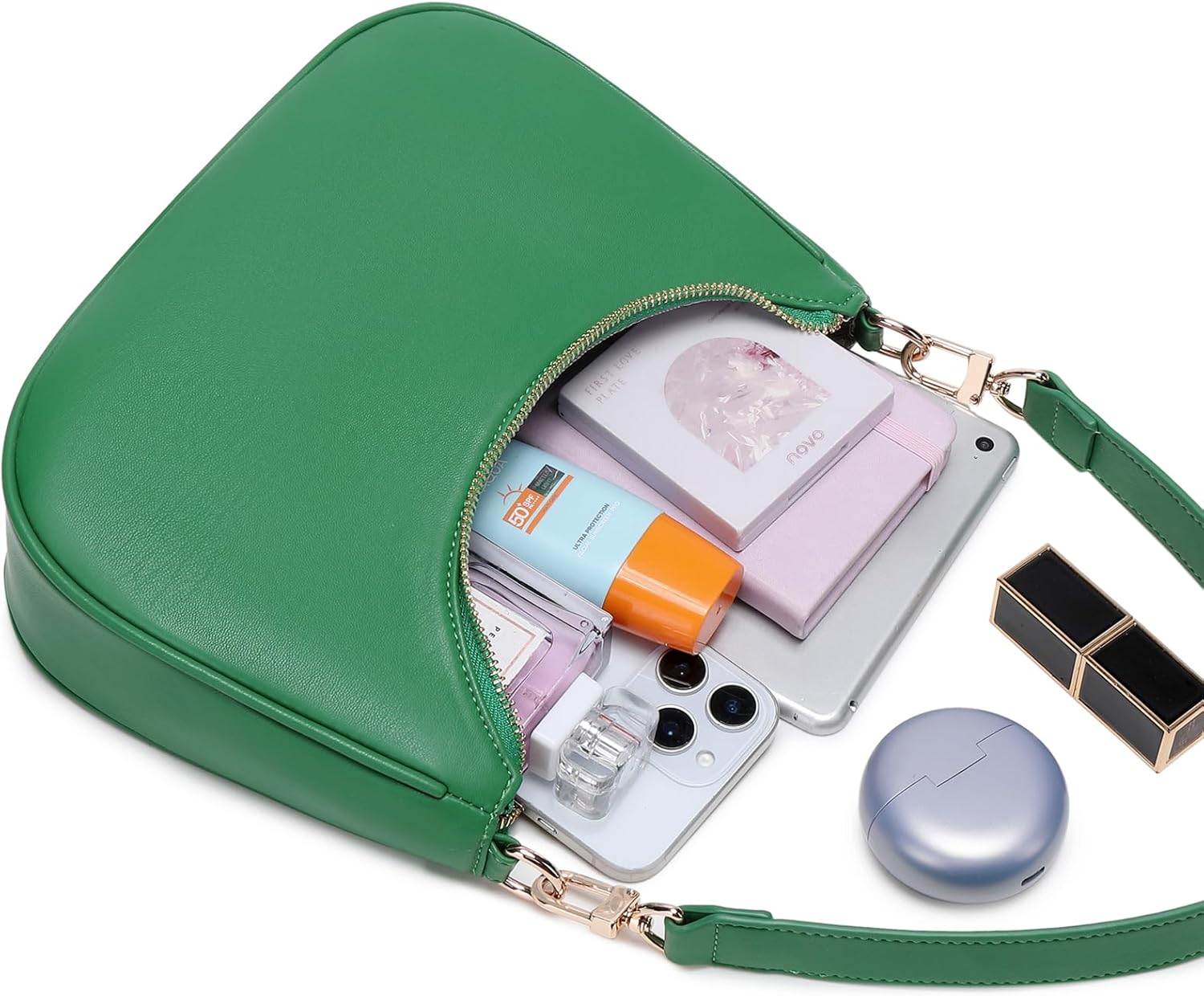 Women's Shoulder Bag Cute Hobo Purse Vintage with Zipper Pocket - Lightweight Underarm Clutch Purse for Daily Use - Image 6