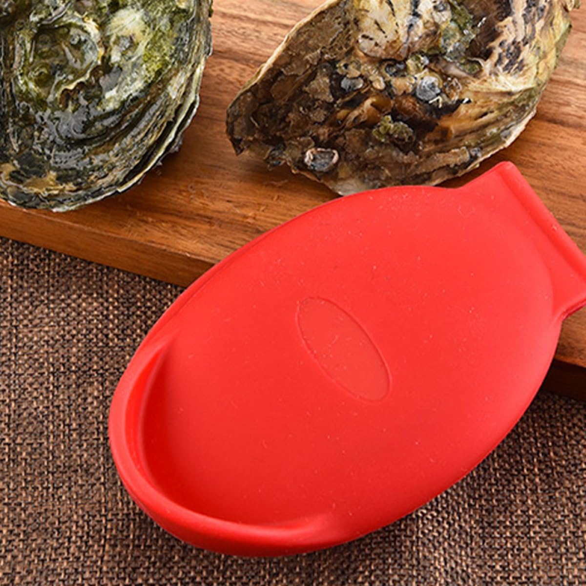 Silicone Oyster Shucker Tool Set 3pcs Seafood Silicone Clip Shellfish Opening Tool Kitchen Utensil for Home Cooking and Seafood Preparation