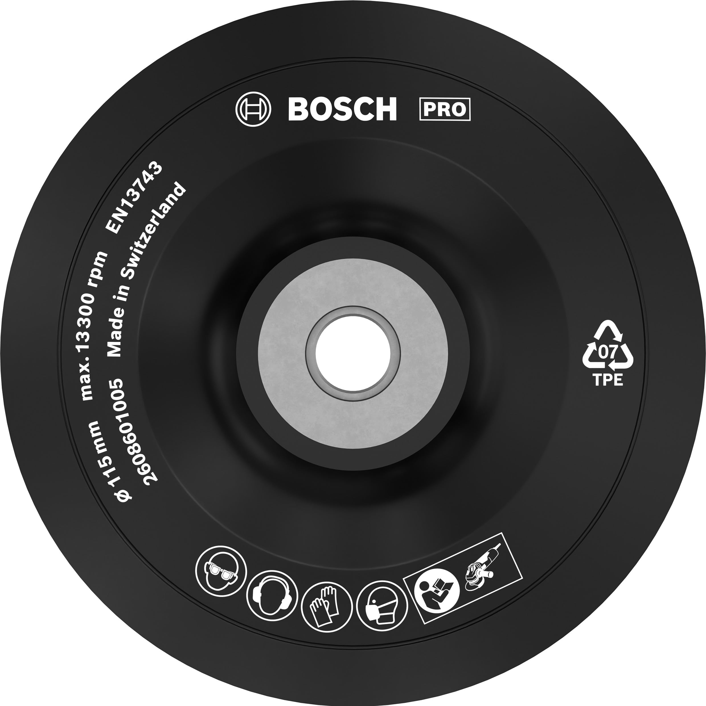Bosch Backing Pad Standard (Soft, Ø 115Mm, Accessories Angle Grinder)