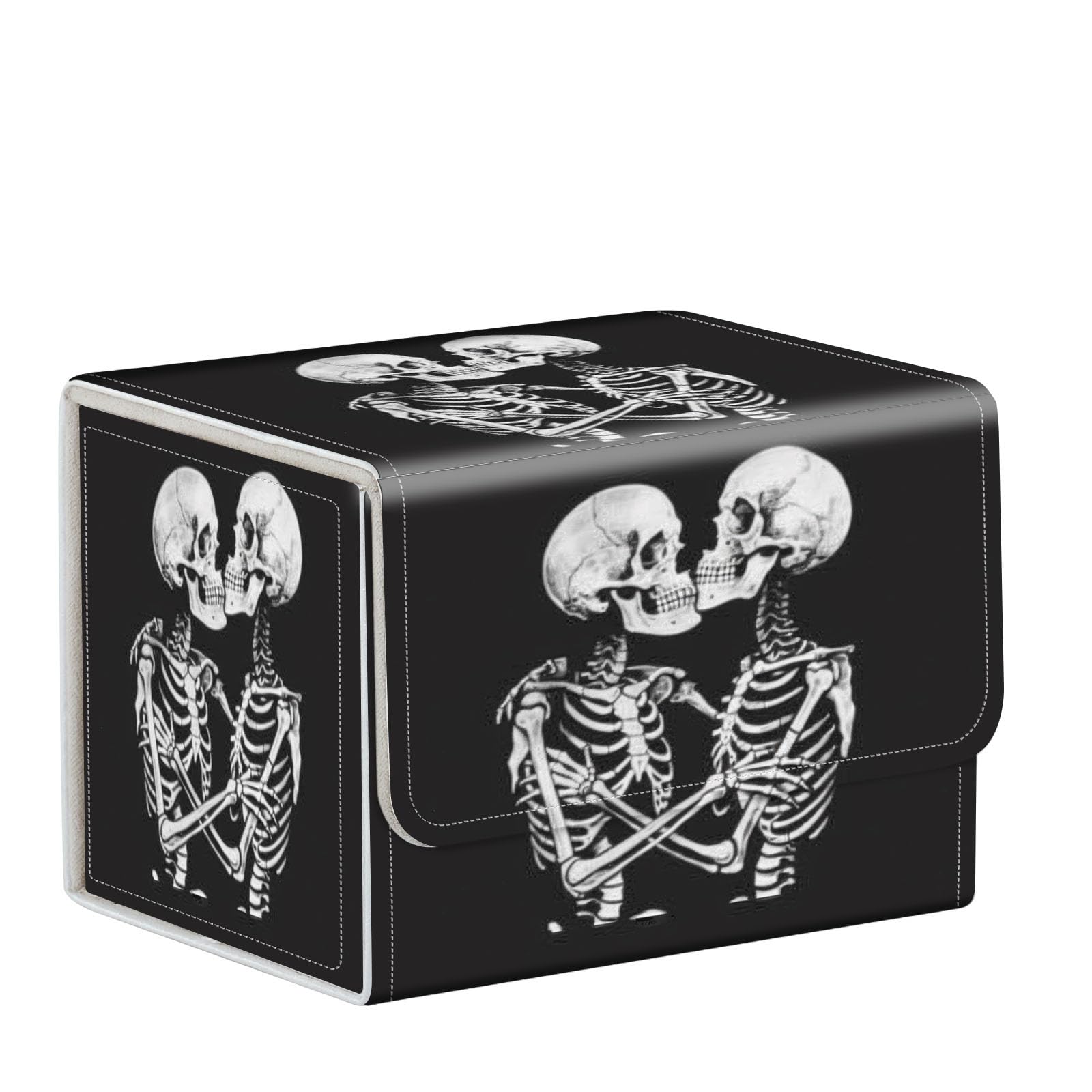 ETLKJVBL for MTG Card Storage Solution - for MTG Card Box and Commander Decks, High Capacity Anime Card Sleeves for Mtg Deck Box, Designed Specifically for Mtg Players, Human Skeletons