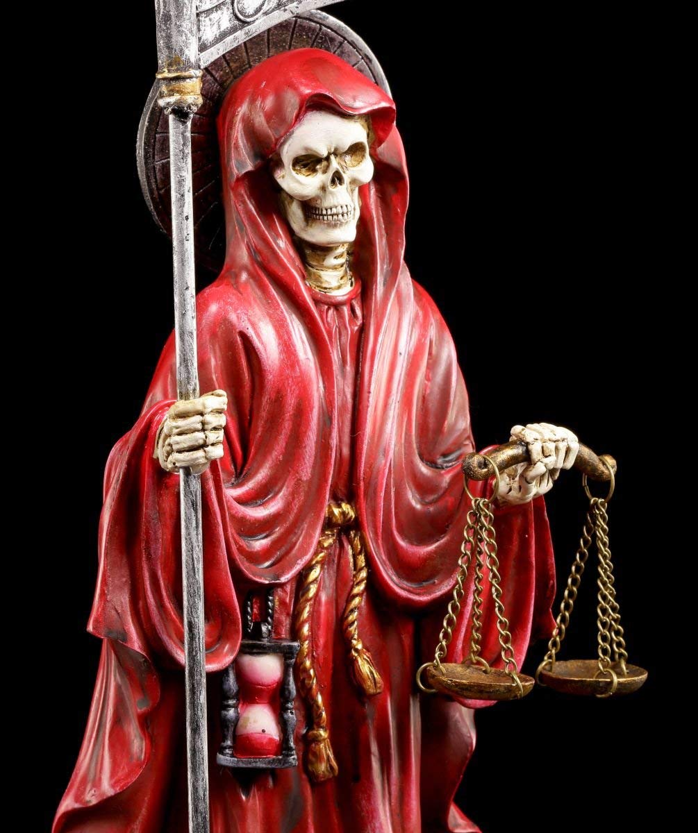 Santa Muerte Personaggio Rosso - Dona Sebastiana - Squartatore Grim Reaper Donna