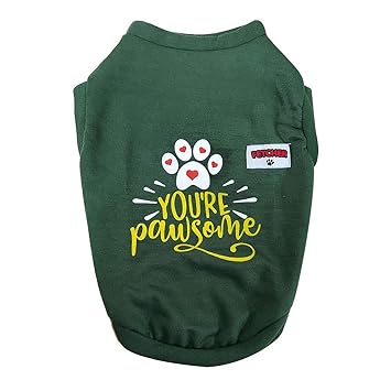 Yard of Deals Dark-Green Premium Warm Fleece Sweatshirt for Dogs (S)