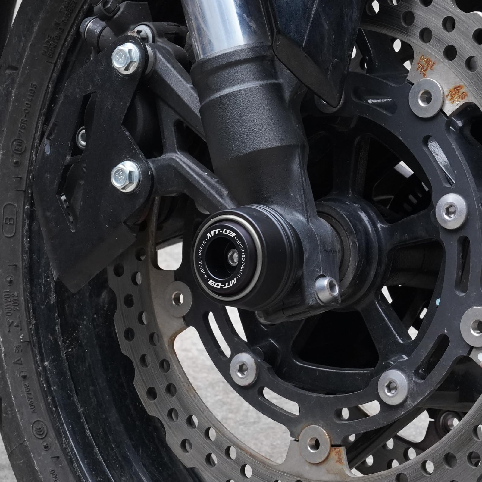 Para MT-03 MT03 MT 03 2016-2020 2021 2022 2023 2024 2025 2026 Accesorios de motocicleta Protectores de deslizamiento delantero y trasero Protector de cuadro Protector de horquilla Protector
