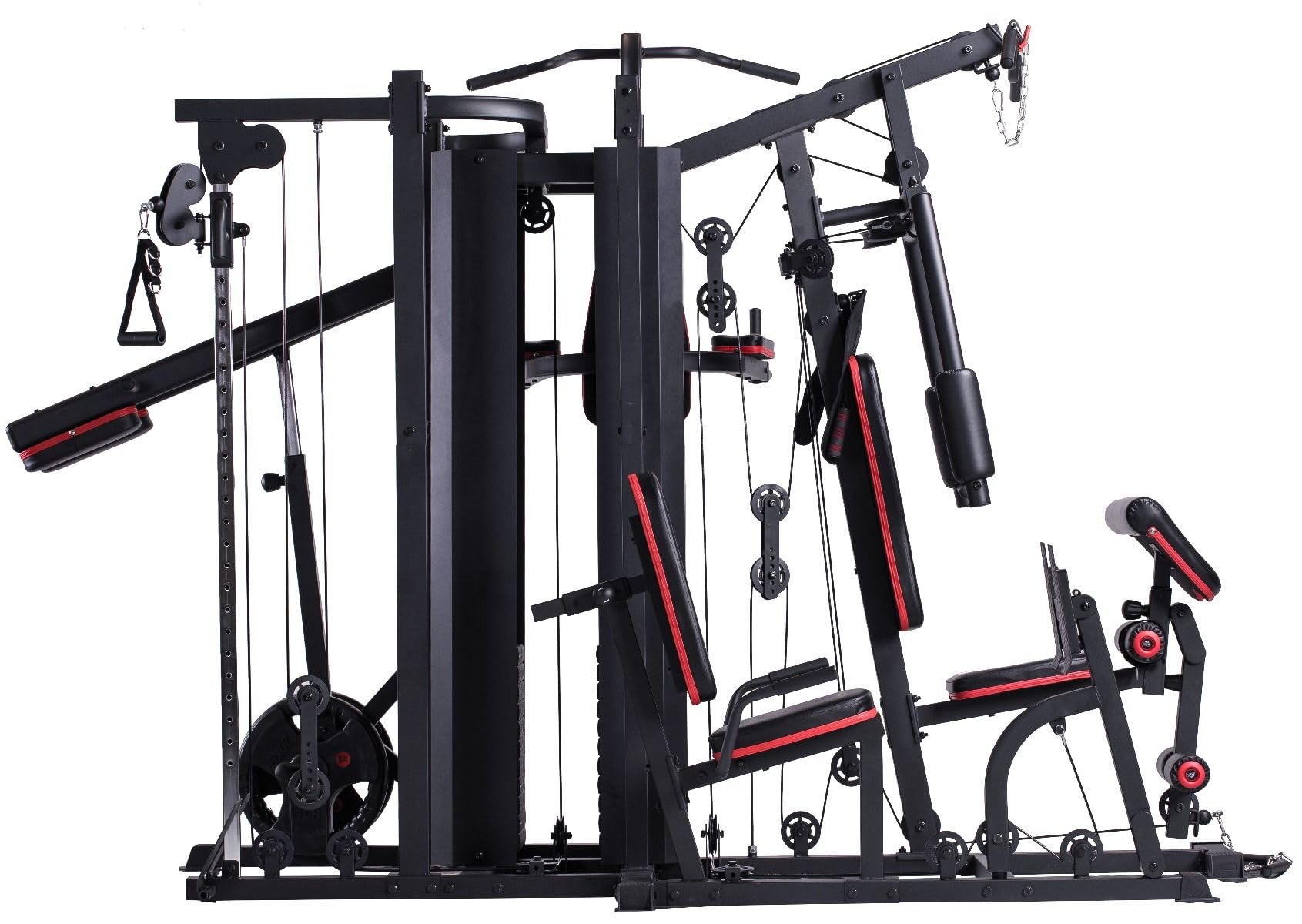 Palestra Multistazione HOME GYM gym ST 7200 Professional con 210 kg pacco pesi e Larry Scott