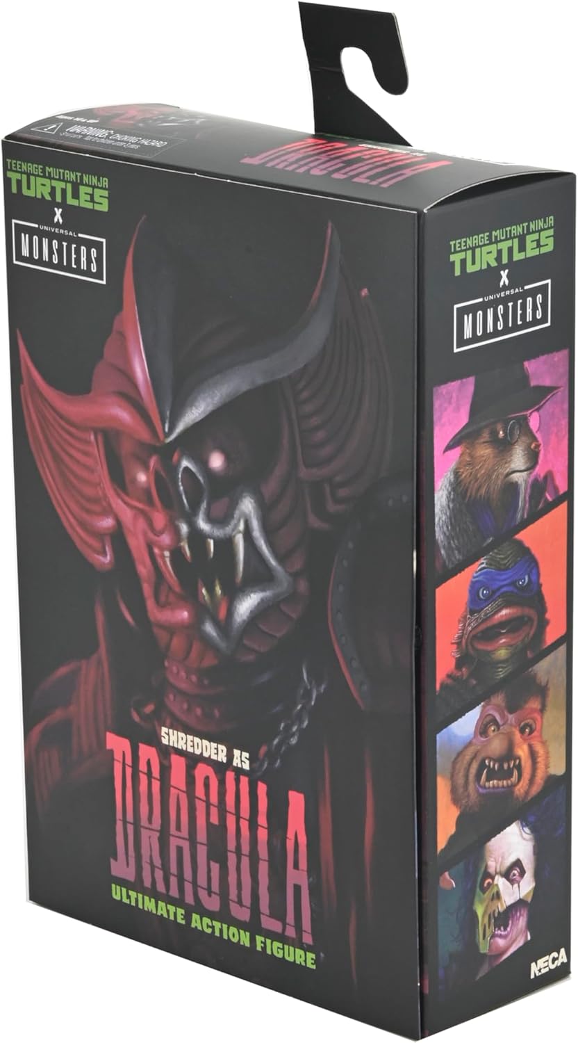 NECA Universal Monsters x Teenage Mutant Ninja Turtles 7" Scale Shredder as Dracula Crimson Figure