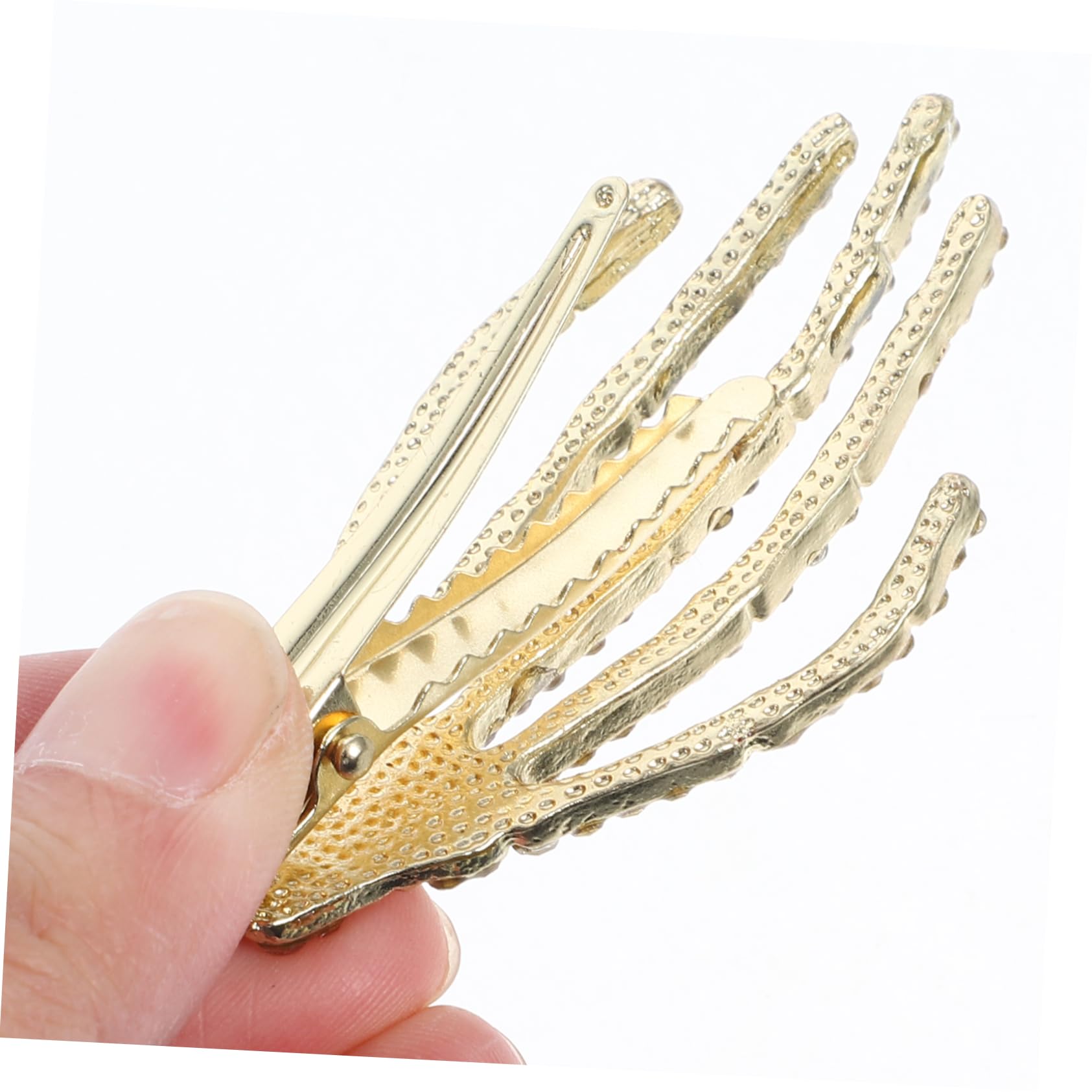 FRCOLOR 10 Sets Elegante Gothic Hand Haarspange Strass Jungen Und Mädchen Haarschmuck Für Halloween Und Dekorationen 4 Stück * 10
