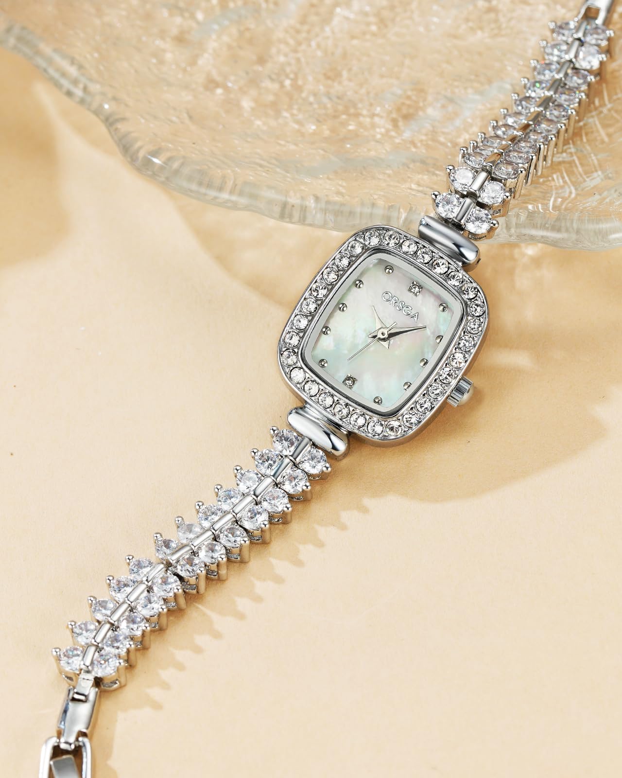 CIVO Reloj Mujer Pequeño Analógico: Impermeable Rectangular Esfera Relojes de Pulsera con Acero Inoxidable Plateado Dorado Correa - Regalo Elegante para Mujeres Regalo Aniversario Cumpleaños