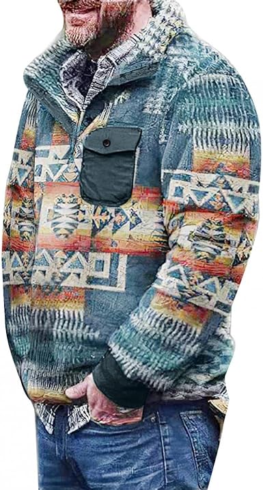 mens aztec pullover