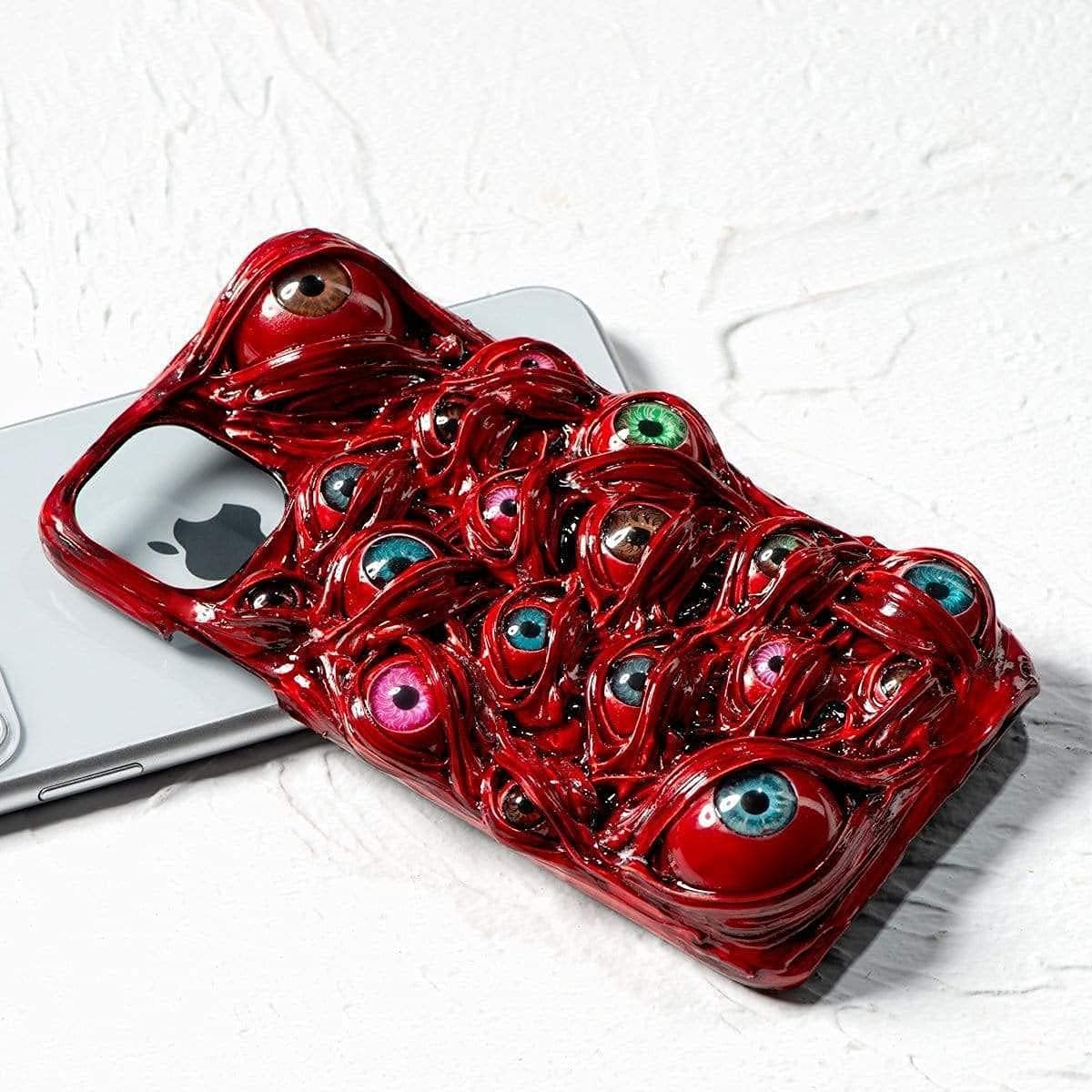 Techypop- Blood Eyeball 100% Handmade Designer Phone Case (Compatible with iPhone 14 Pro)