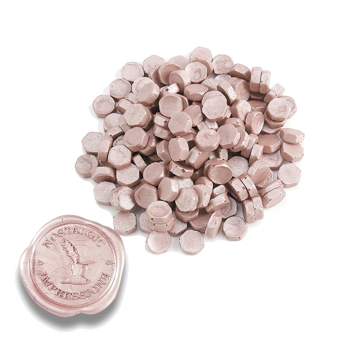 Premium Champagne Sealing Wax Beads 1 Pound Bulk Saver Pack-over 3000 Beads for Wax Seal Stamps, Letter Sealing & Wedding Invitations