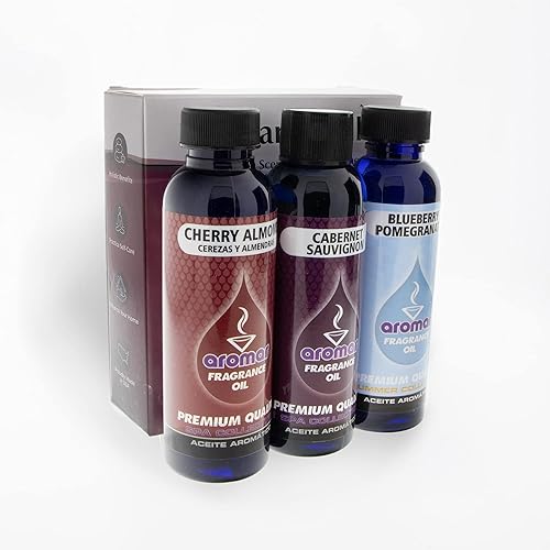 Miniatura 2 de AROMAR Aceite de fragancia premium, botella de 2 onzas, paquete de 3 unidades de aroma aromático de larga duración, aromaterapia fresca y