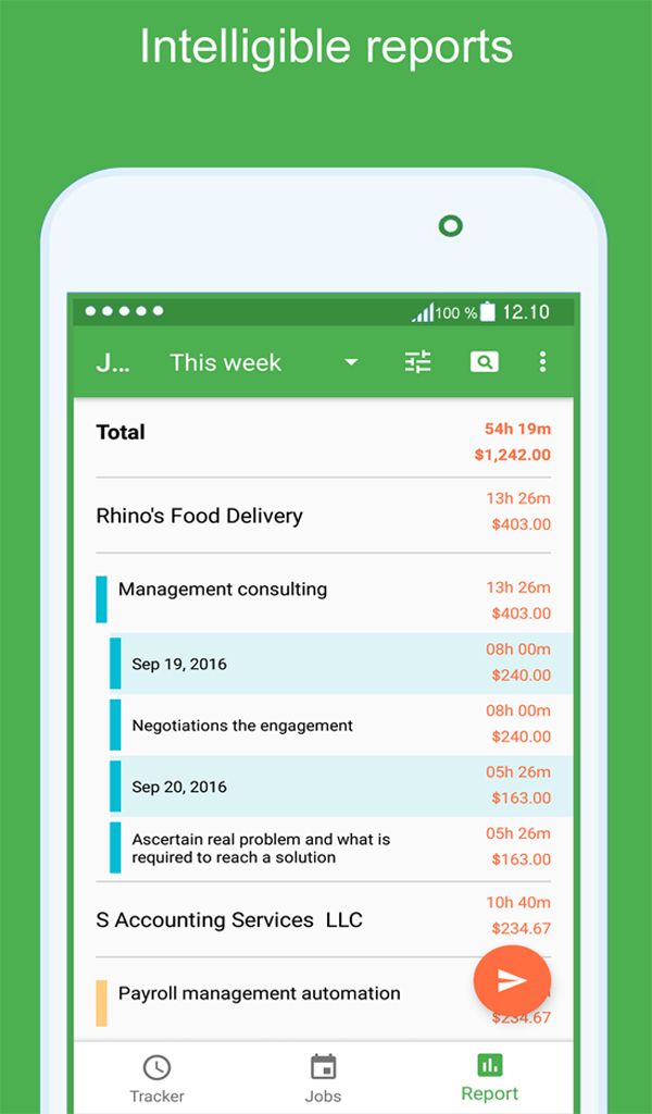 OneMoment work time tracker App on Amazon Appstore