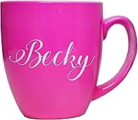 Vista 8 de My Personal Memories Taza de café con leche y taza de té con monograma personalizada, personalizada y grabada (rojo)