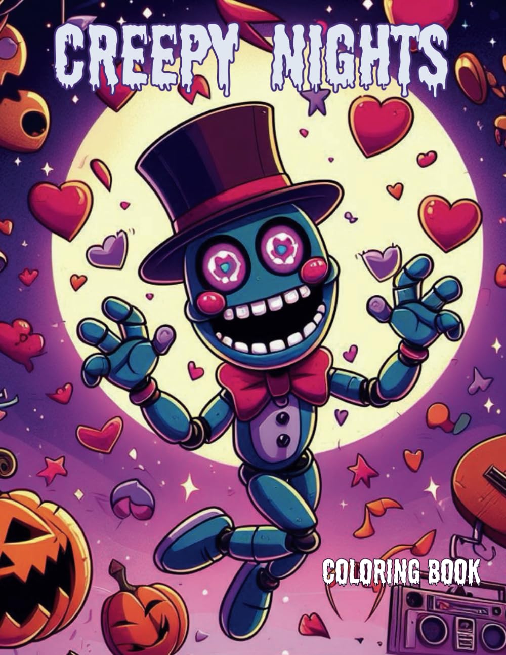Creepy nights Coloring Book , Gothic Kawaii & Spooky adorable creepy mini-monsters ( Teens & Adults): mushrooms, Gothic Creatures, Cute monsters and ... coloring pages for Fun and Relaxation