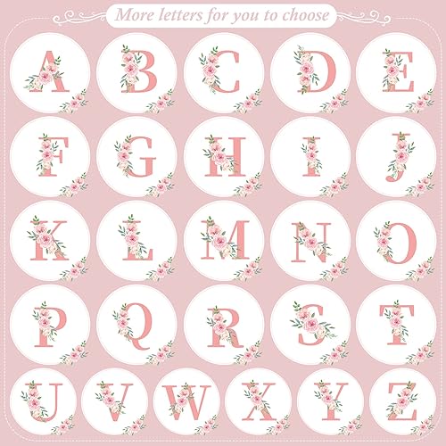 Miniatura 2 de Bolsa de mano con iniciales florales para mujer con bolsa de maquillaje, bolsa de playa Can-vas, regalos de cumpleaños personalizados, bolsillo