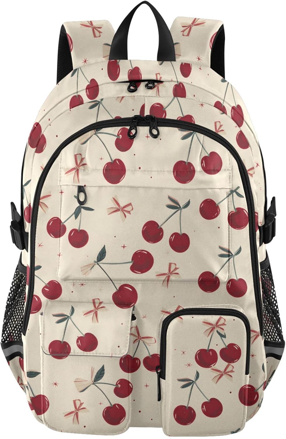 ALAZA Retro Bow Cherry Laptops Backpack Travel Bag for Men & Women College School Computer Bag